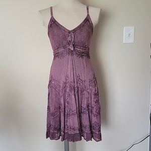 Pink Boho Gypsy Witch Dress